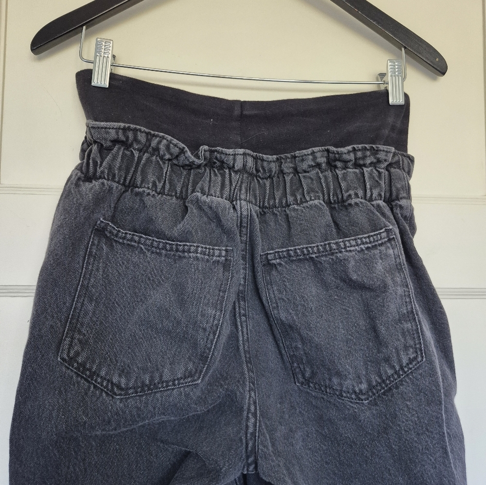 H&M Mama Maternity Jeans Papaerbag Waist Size Small Cotton - Picture 7 of 8